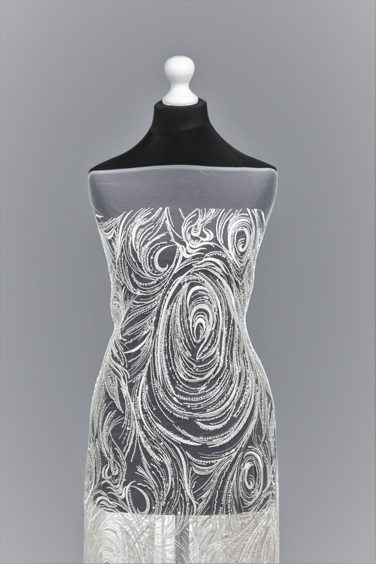elegancki materiał cekinowy