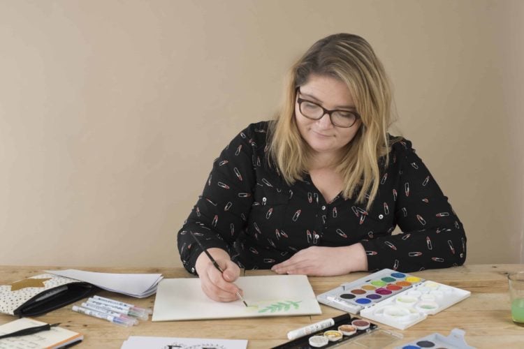 Leer handletteren met kleur in deze online cursus