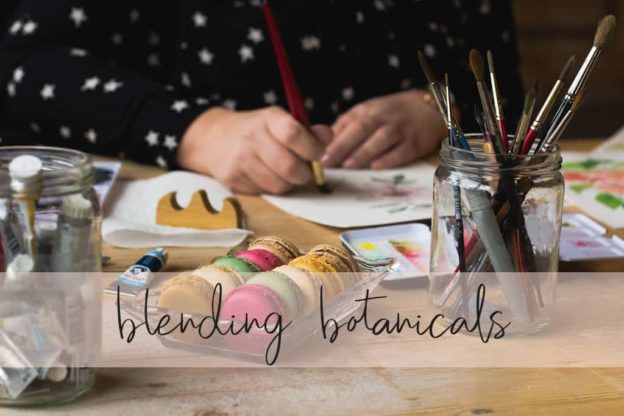 Online cursus aquarel Blending botanicals