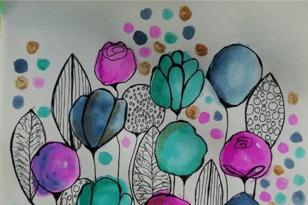 In deze online cursus van Hettie Rensink leer je alles over het maken van je eigen art journal en het gebruik van inkt