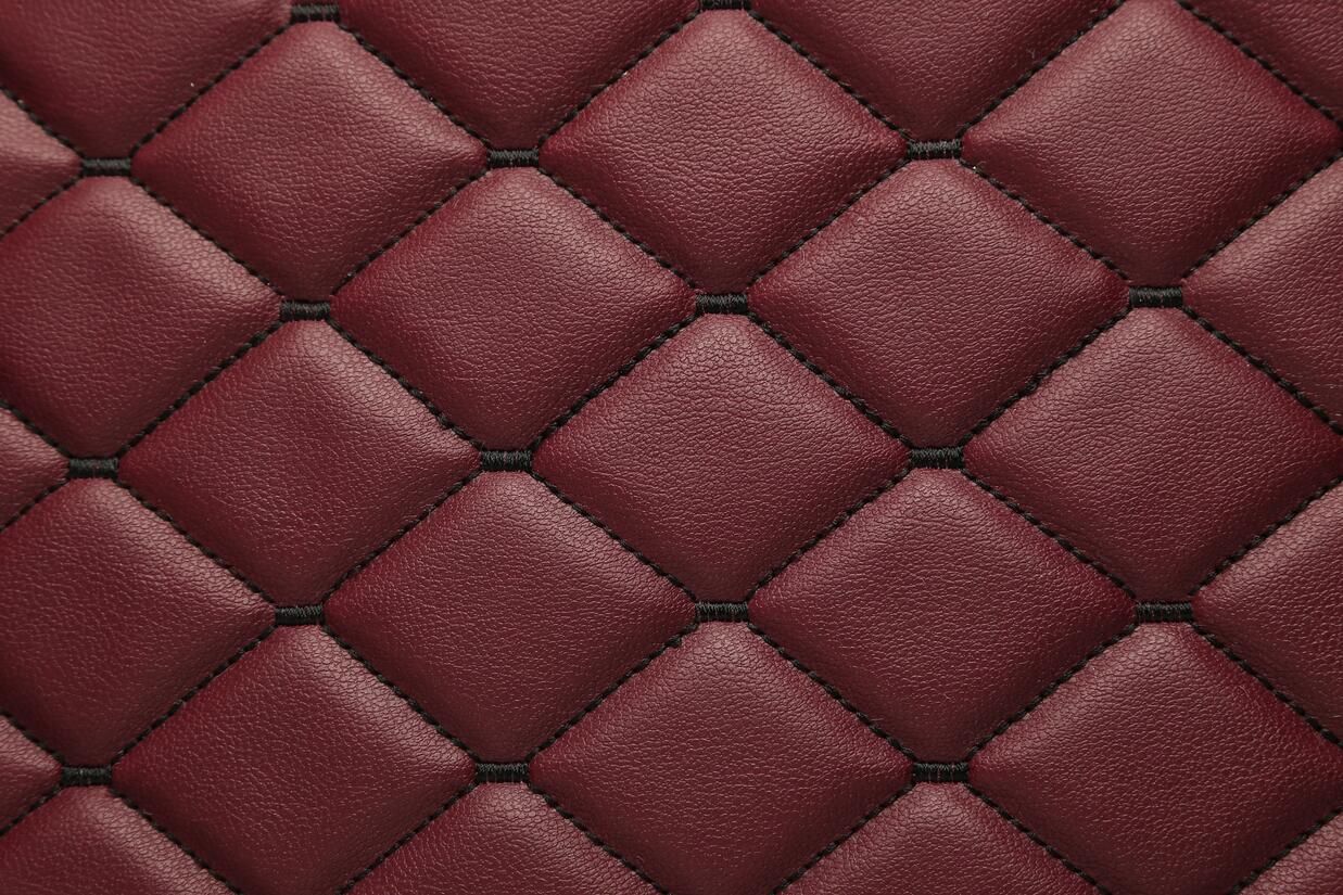 Light bordeaux with black stitching