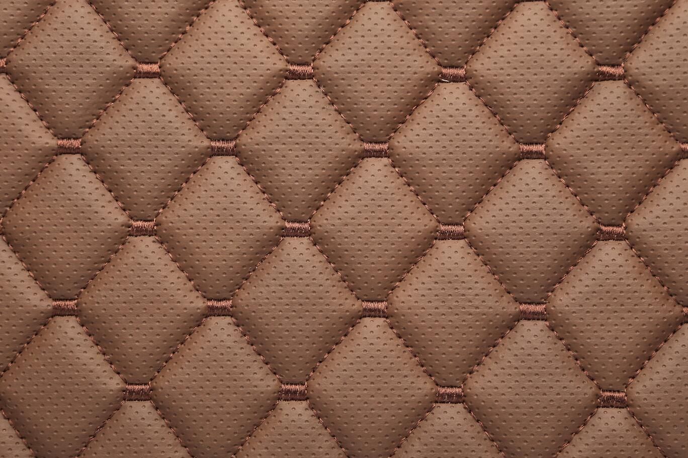 0126 4.5 x 4 cm - Tan with tan stitching