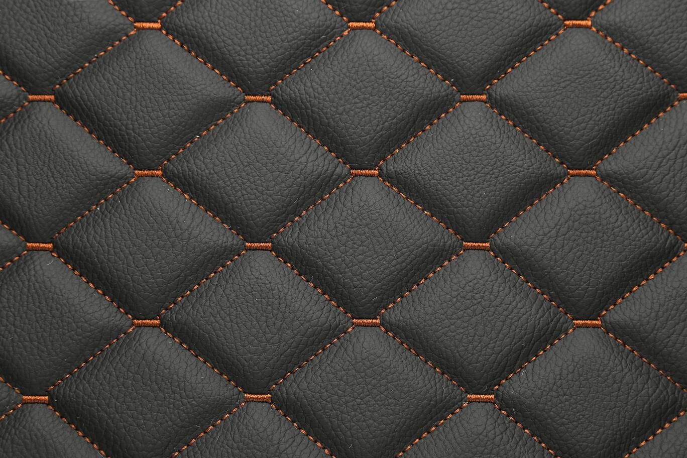 0001 Black with tan stitching