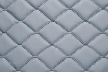 TOSCANO QUILTED 6 x 5 cm 0648 Grey with grey stitching surface sample