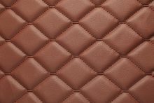TOSCANO QUILTED 6 x 5 cm 0422 Tan with tan stitching surface sample