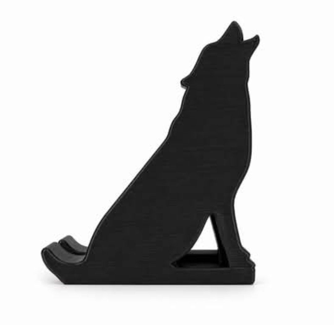 Suporte para Celular Lobo - Decorativo, Resistente e Estável
