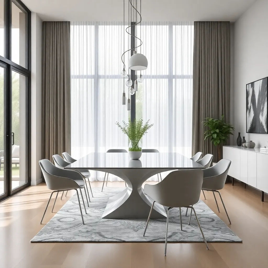 A modern home office with a stylish desk and comfortable chair