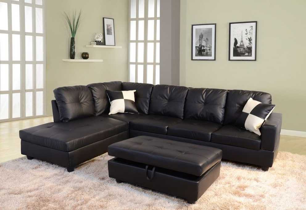 Featured Image of Faux Leather Sectional Sofas