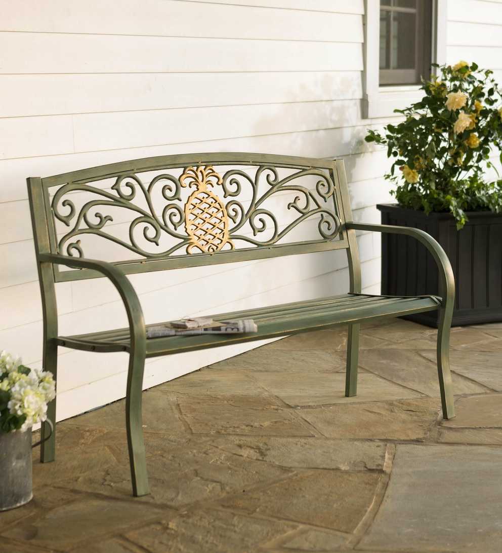 Top 30 of Krystal Ergonomic Metal Garden Benches