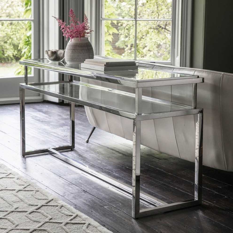 Featured Image of Geometric Glass Modern Console Tables