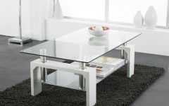 Chrome and Glass Rectangular Coffee Tables