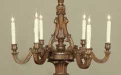 French Wooden Chandelier