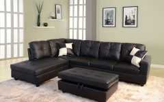 Leather Sectional Sofas with Ottoman