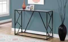 Mirrored and Chrome Modern Console Tables