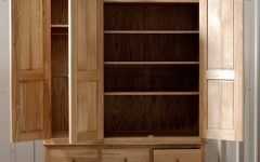 Oak Wardrobes with Drawers and Shelves