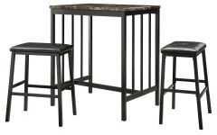 Anette 3 Piece Counter Height Dining Sets