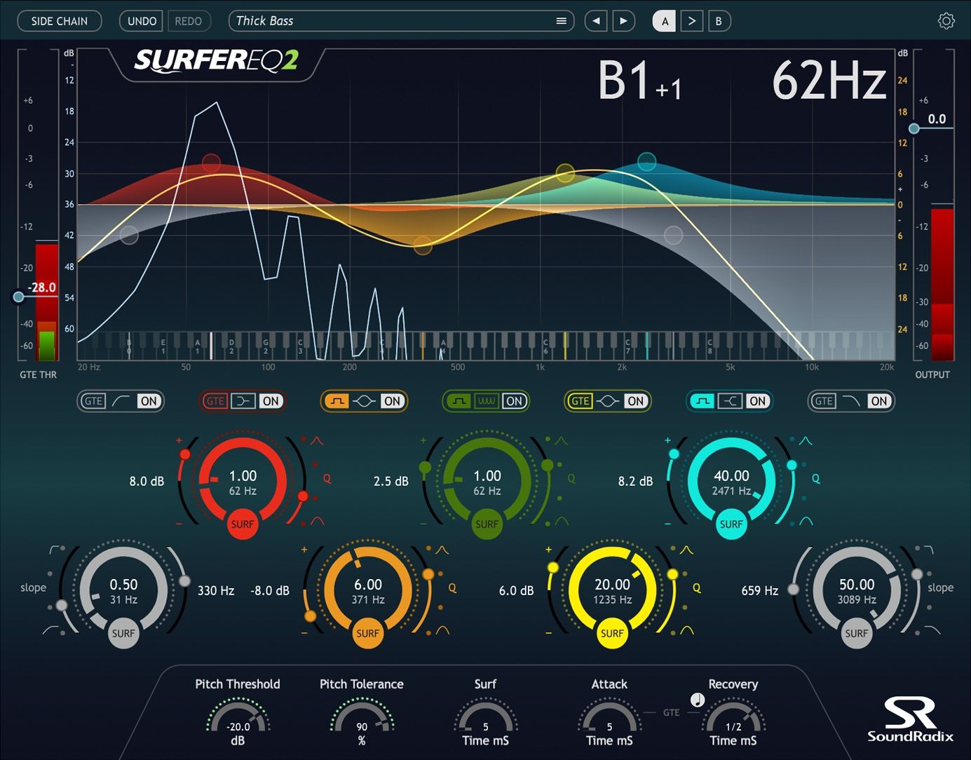 SurferEQ: Pitch Tracking | Sound Radix