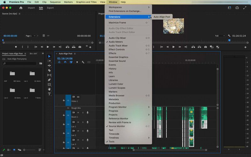 Auto-Align Post 2.1 - Adobe Premiere extension