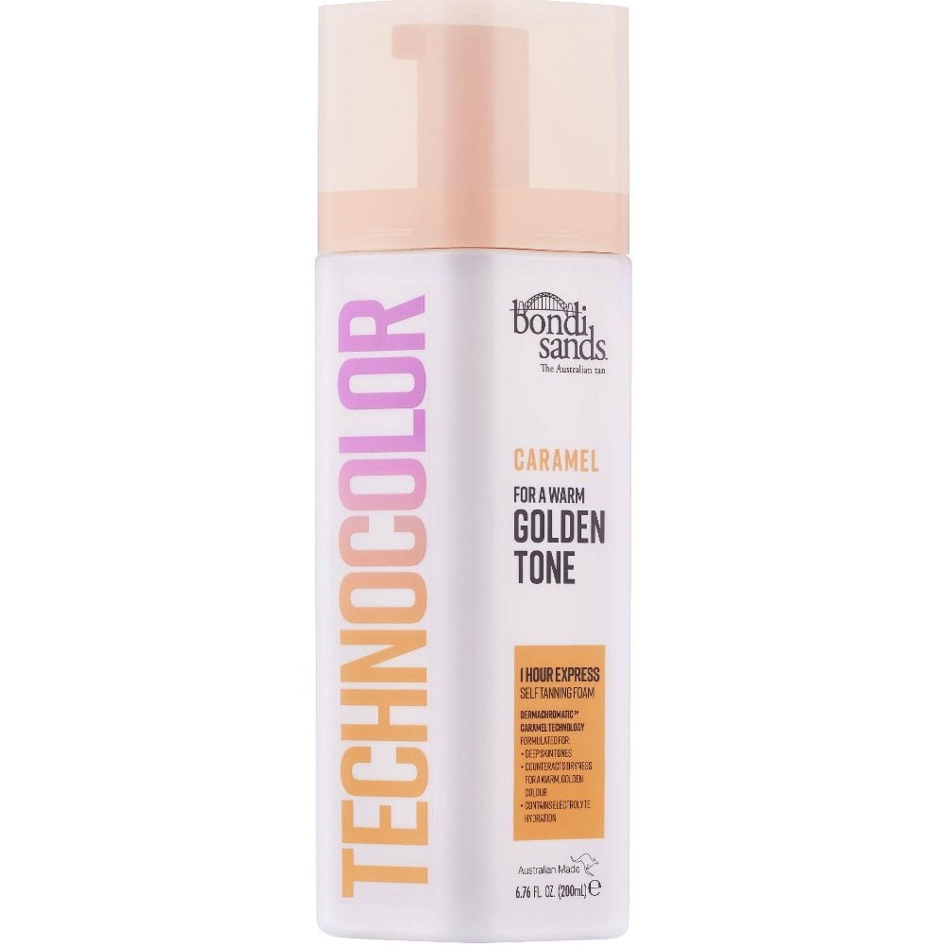 Technocolour Caramel 1 Hour Express Self Tanning Foam 