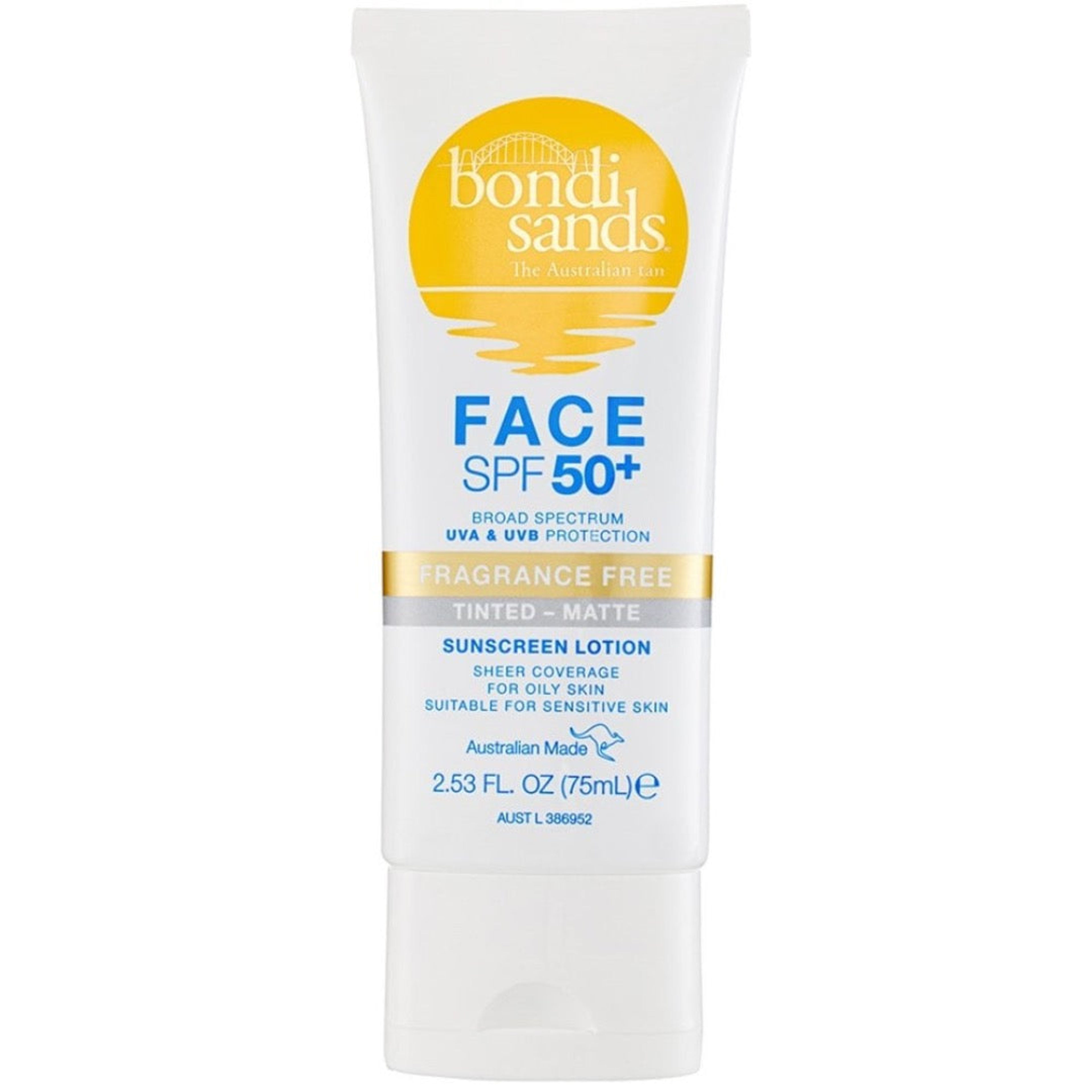 SPF50+  Matte Tinted Face Lotion