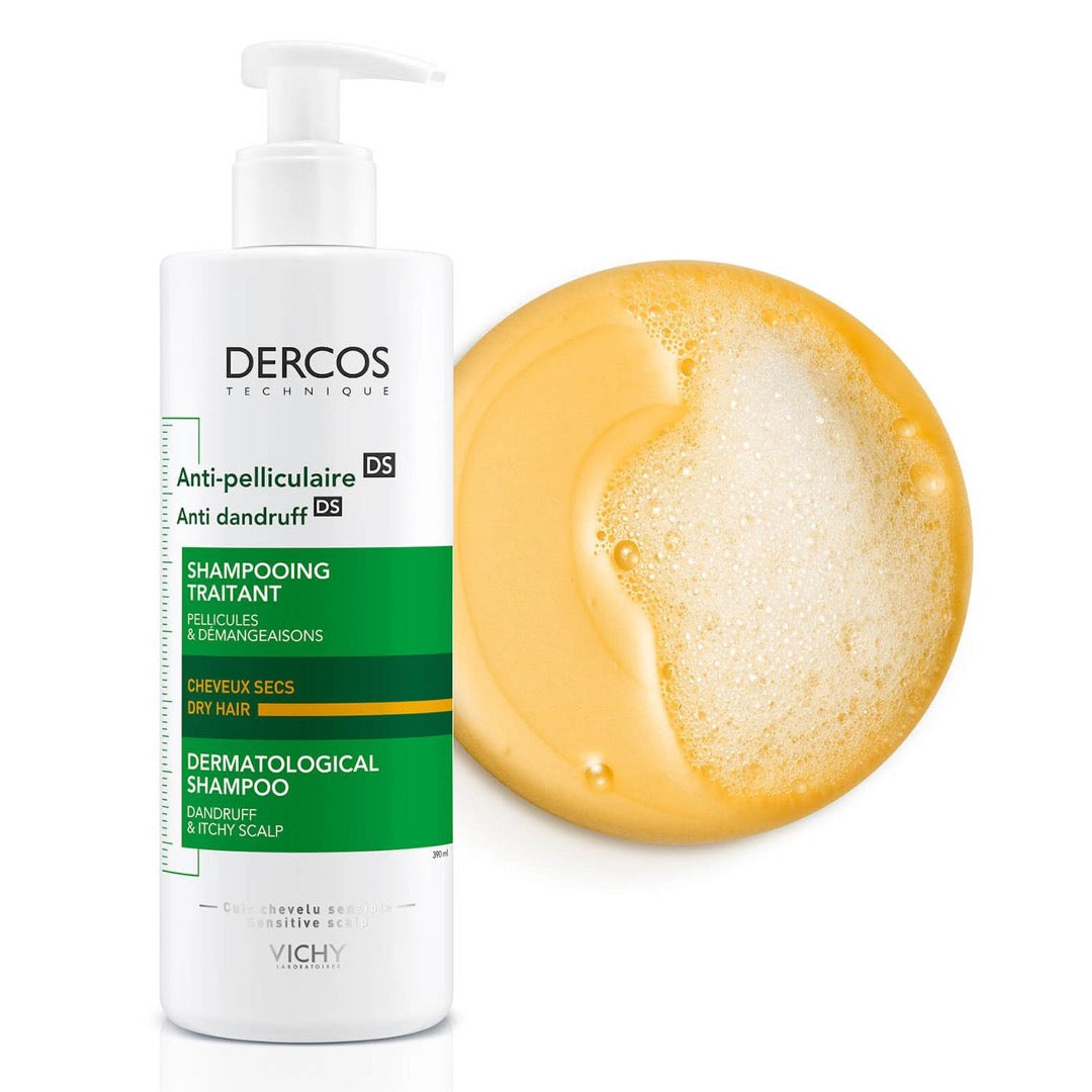 Dercos Anti-Dandruff Ds Shampoo For Dry Hair  image 2