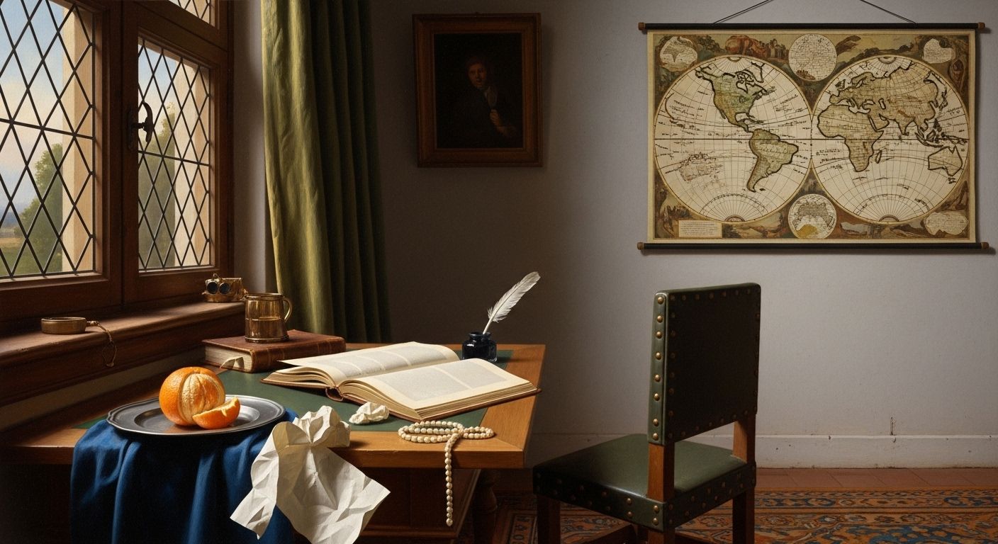 A Lady Writing Vermeer Portrays Quiet Introspection