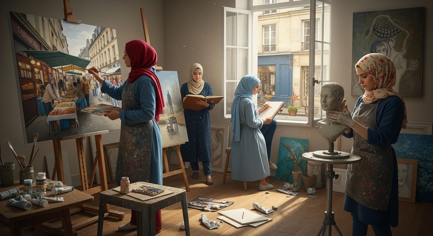 french artists female