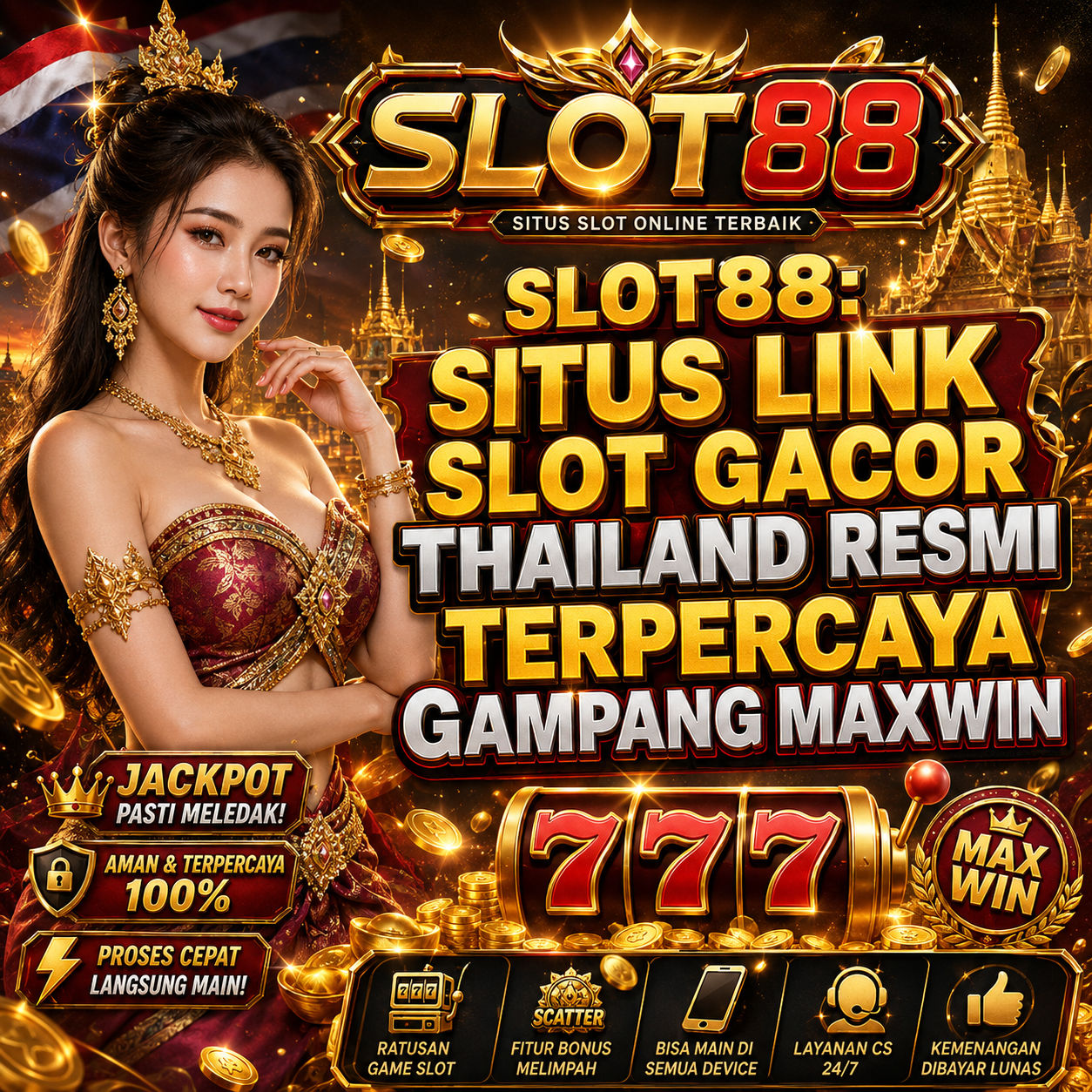 SLOT88: Situs Link Slot Gacor Thailand Resmi Terpercaya Gampang Maxwin