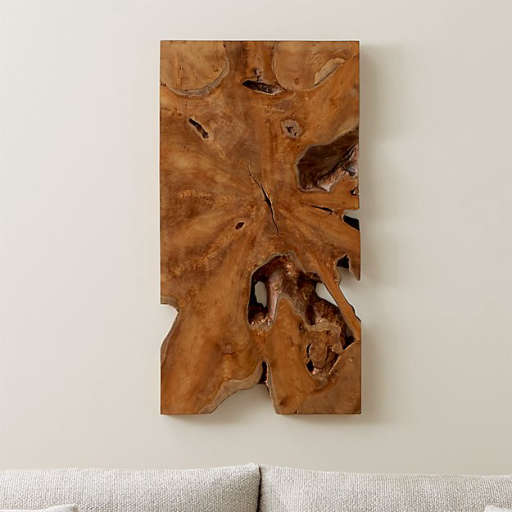 Slice Teak Wall Art — view 1