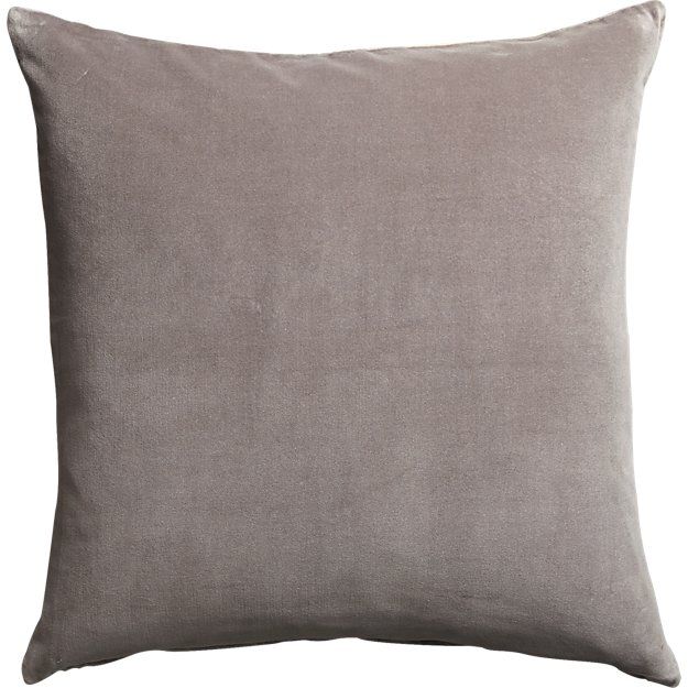 Leisure Grey Pillow With Insert-23"x23" thumbnail 2