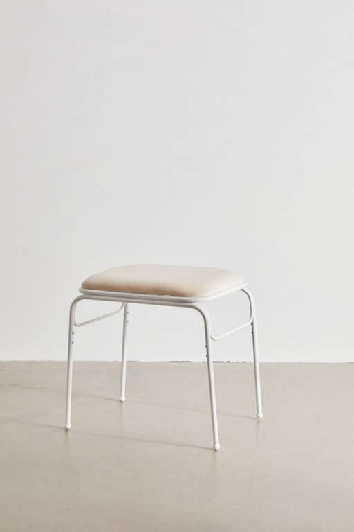 Aria Metal Vanity Stool — view 1