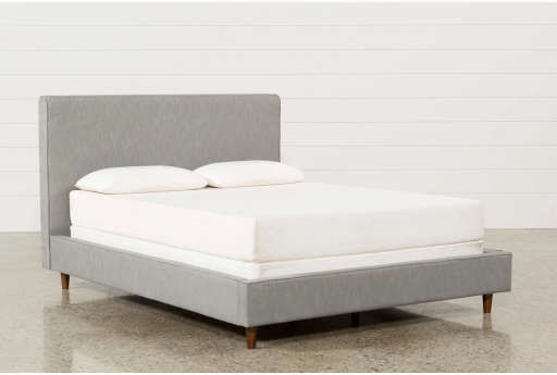 Dean Charcoal Upholstered Panel Bed-Queen — view 1