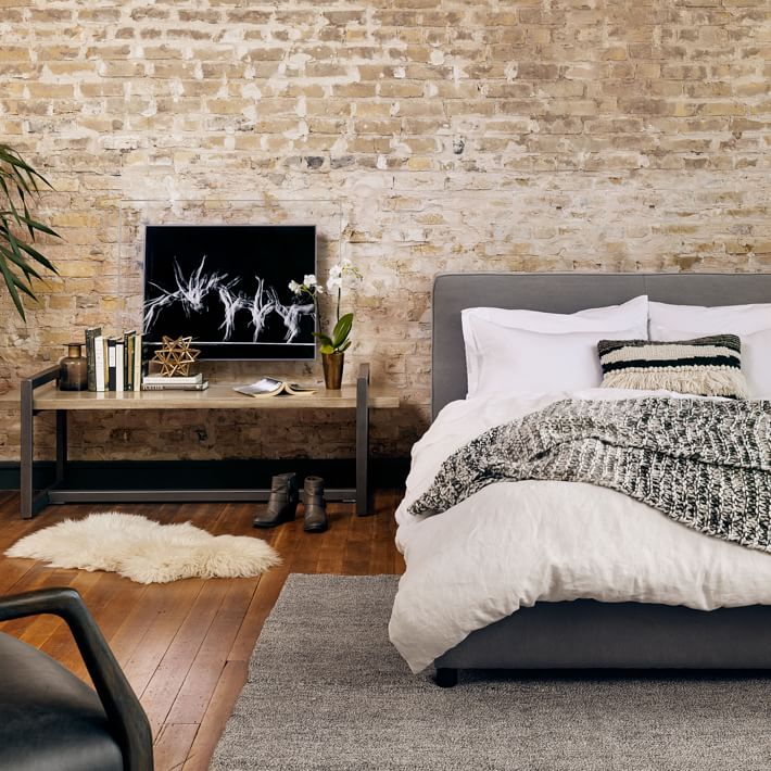 Flanged Edge Upholstered Bed-Queen thumbnail 5