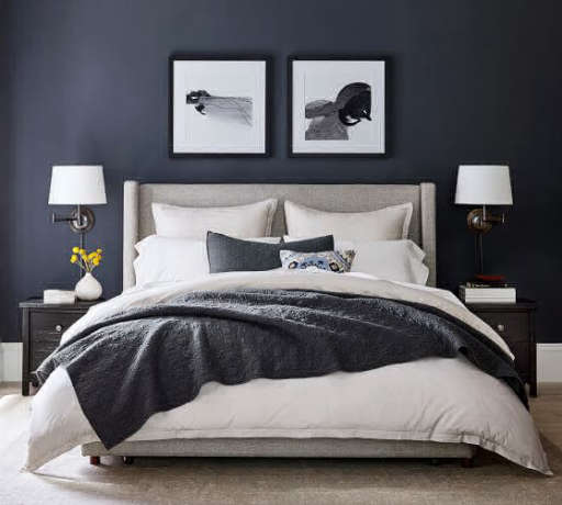 Elliot Shelter Footboard Storage Upholstered Bed Full — view 1