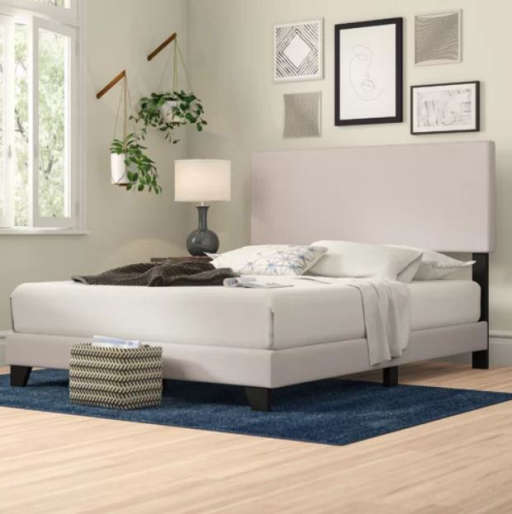 Newport Upholstered Standard Bed — view 1