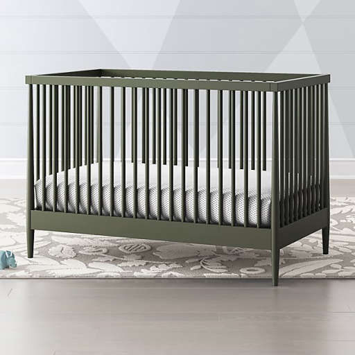 Hampshire Olive Green Crib — view 1