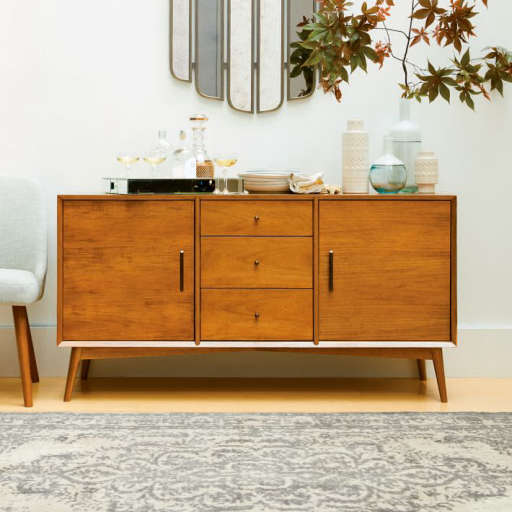 Mid-Century Buffet 58inch - Acorn — view 1