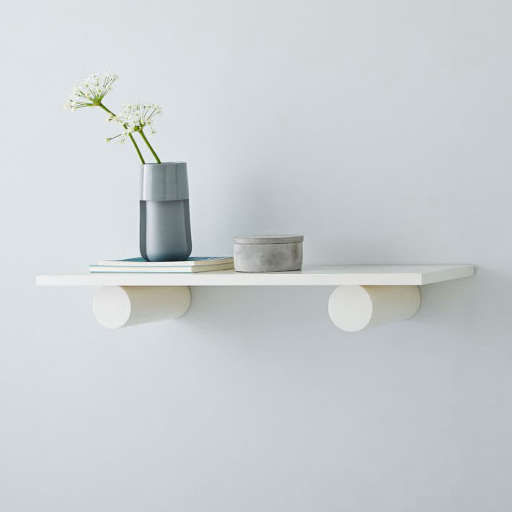 Geometric Wall Shelves Small- White — view 1