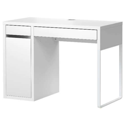 MICKE Desk, white — view 1