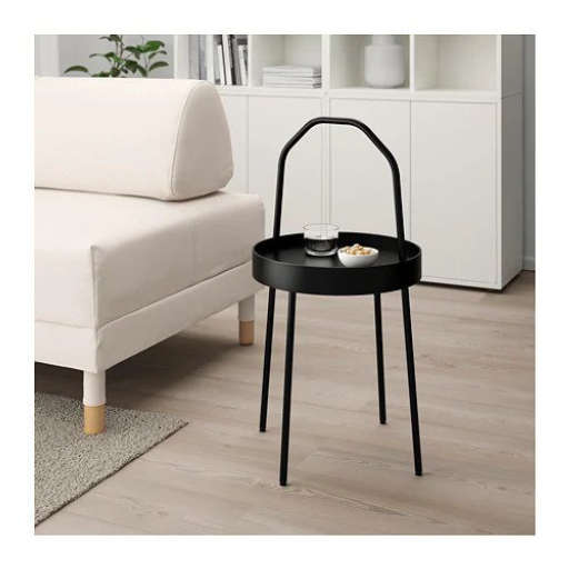 BURVIK Side table, black — view 1