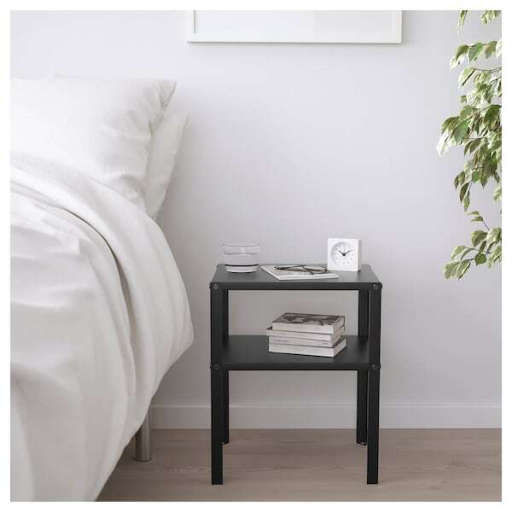 KNARREVIK Bedside table, black — view 1