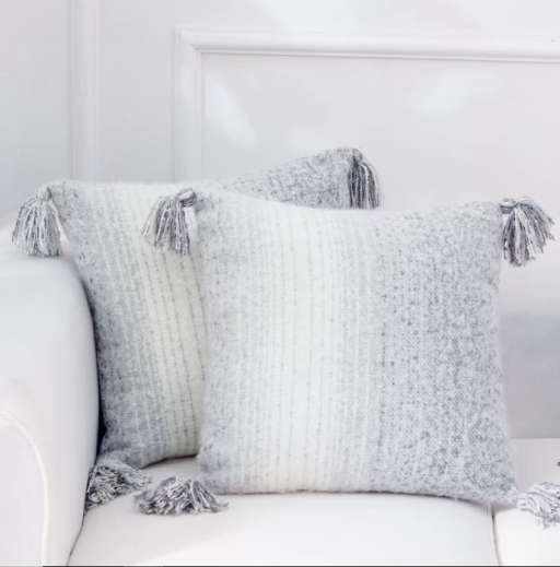 Charles Ombre Throw Pillow With insert-18"x18" — view 1