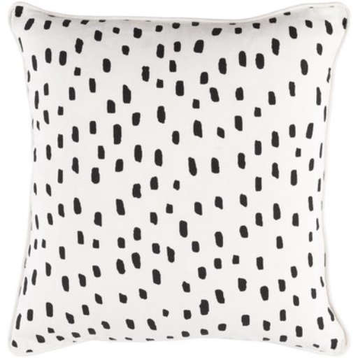 Yahya Dalmatian Dot Cotton Throw Pillow Cover — view 1