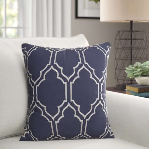 Lunde Linen Geometric Throw Pillow Cover — view 1