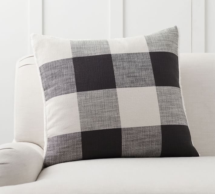 Bryce Sherpa Back Check Pillow Covers thumbnail 2