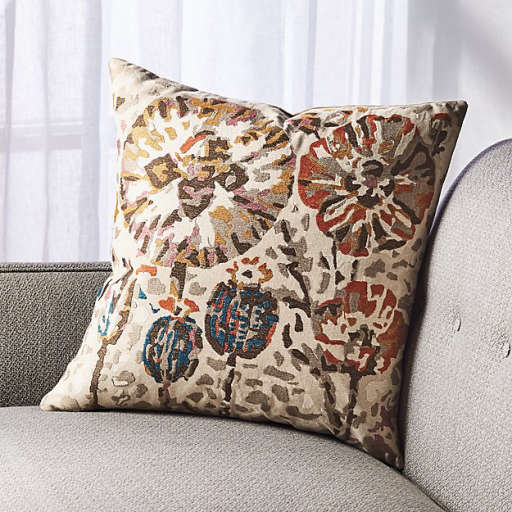 Poppy Flower Pillow 18" — view 1