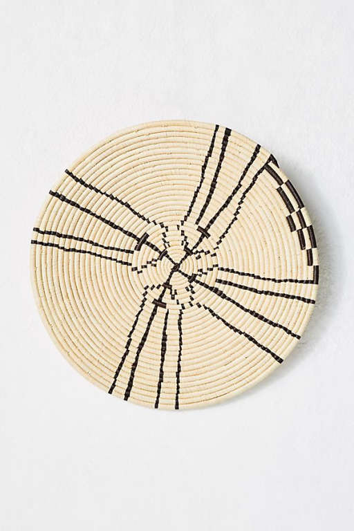 Sanaa Raffia Hanging Basket — view 1