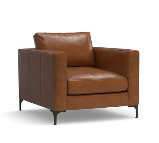 JAKE LEATHER ARMCHAIR — view 1