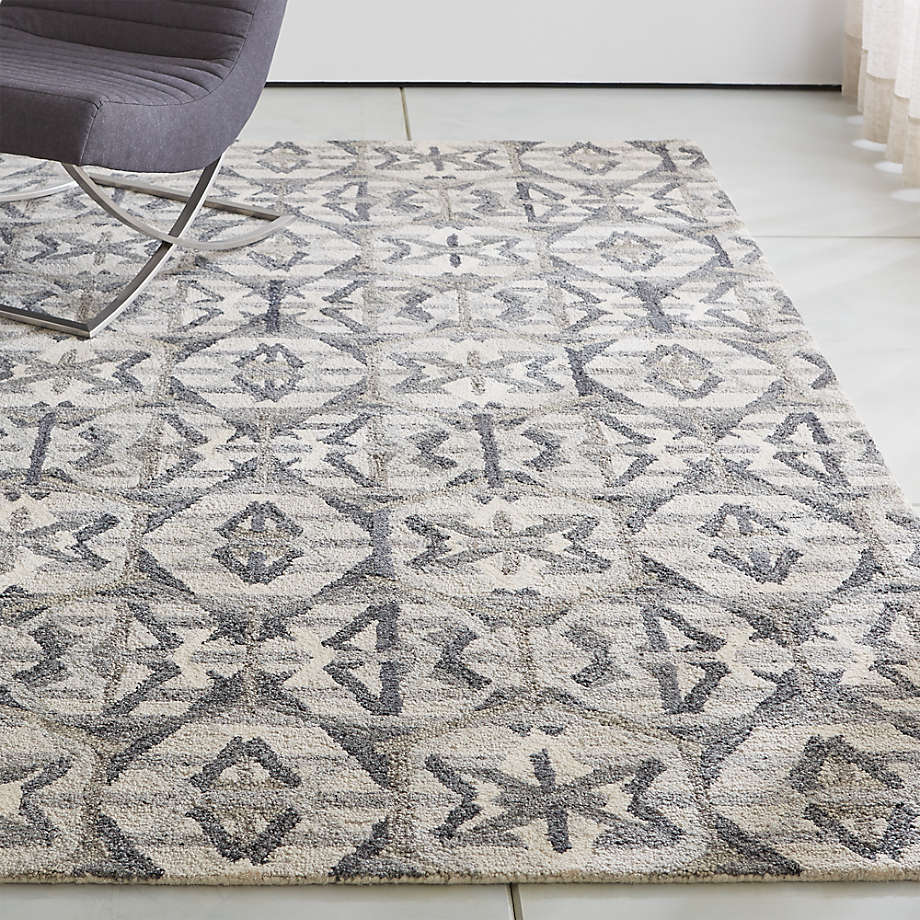 Pietro Terrazzo Grey Geometric Rug-9'x12' thumbnail 2
