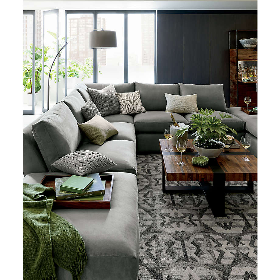 Pietro Terrazzo Grey Geometric Rug-9'x12' thumbnail 5